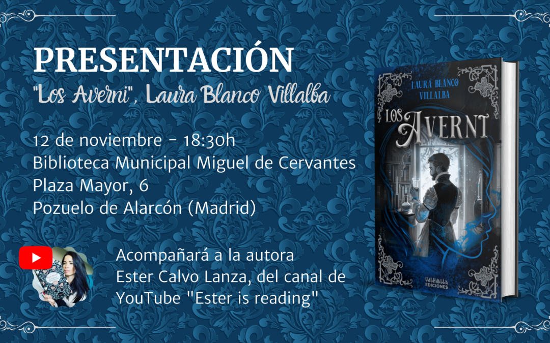 Presentación de «Los Averni» en la biblioteca municipal Miguel de Cervantes de Pozuelo de Alarcón